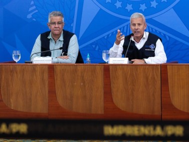 Os secretários do Ministério da Saúde, João Gabbardo e Wanderson de Oliveira