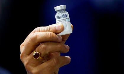 Dose da vacina indiana da Bharat Biotech, de nome Covaxin