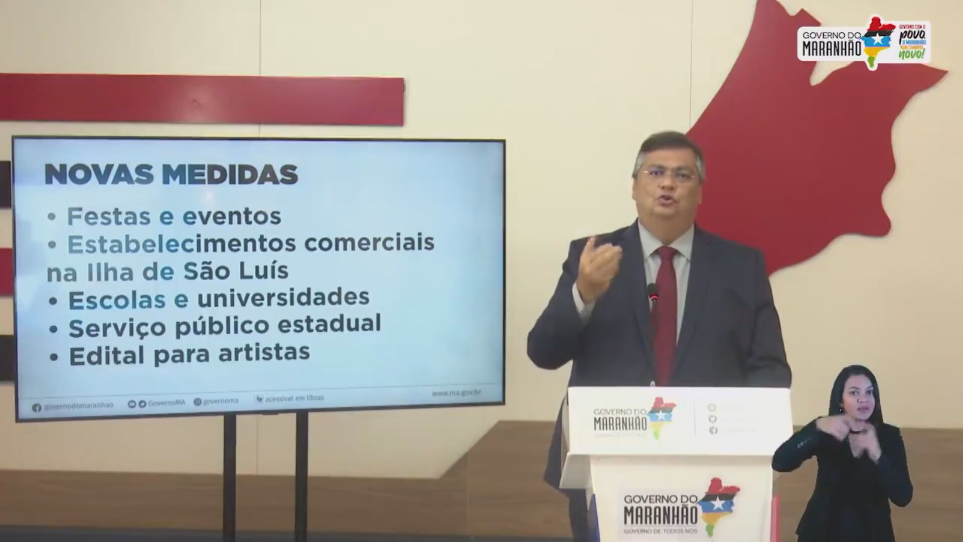 O governador do Maranhão, Flávio Dino (PCdoB)