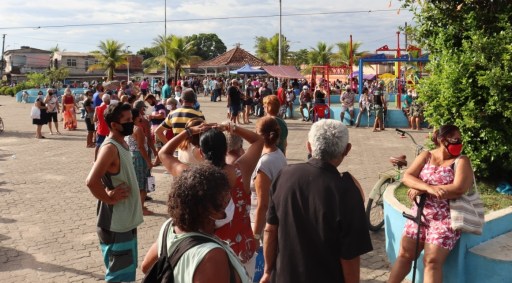 Parque Capivari, um dos pontos de vacinação em Duque de Caxias (RJ)