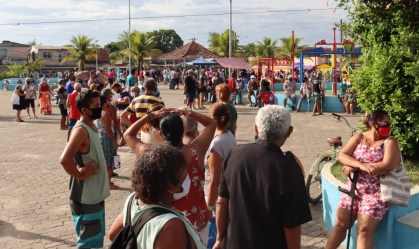 Parque Capivari, um dos pontos de vacinação em Duque de Caxias (RJ)