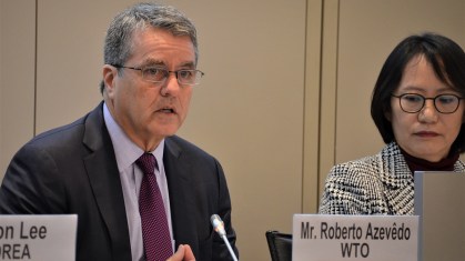 Diretor-geral da Organização Mundial do Comérico (OMC), Roberto Azevêdo