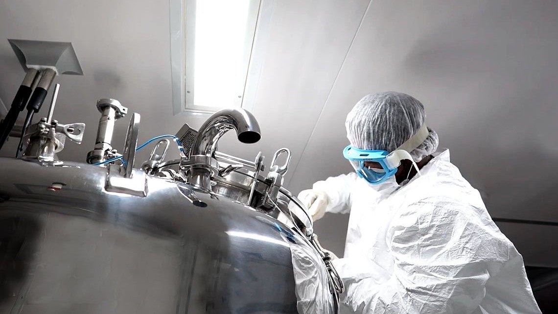 Equipamento do instituto para purificação de anticorpos extraídos do plasma sang