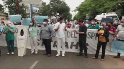 Manifestações no Paraguai (06 março 2021)