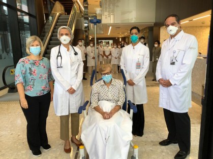Gina dal Coletto e a equipe do hospital Vila Nova Star