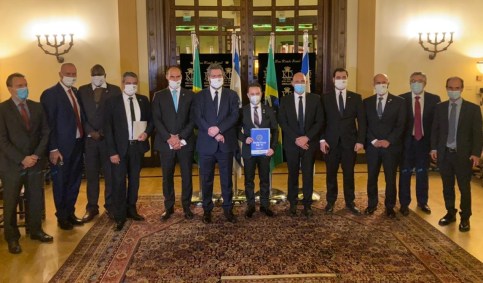 Visita da delegação brasileira a Israel liderada por Ernesto Araújo