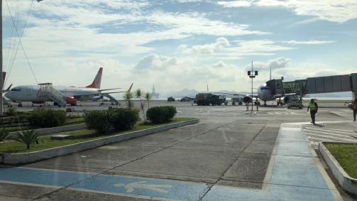 Pista do Aeroporto Santos Dumont, no Rio de Janeiro