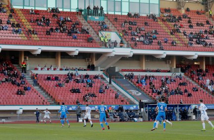 Partida entre Dynamo Brest e Isloch Minsk pela liga bielorussa