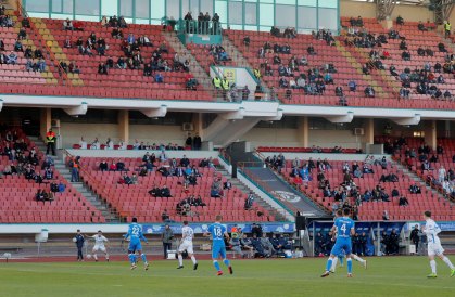 Partida entre Dynamo Brest e Isloch Minsk pela liga bielorussa