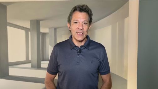 Ex-ministro Fernando Haddad, durante entrevista para a CNN (13.abr.2020)