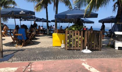 Orlas das praias do Rio de Janeiro ficaram lotadas neste sábado (13)