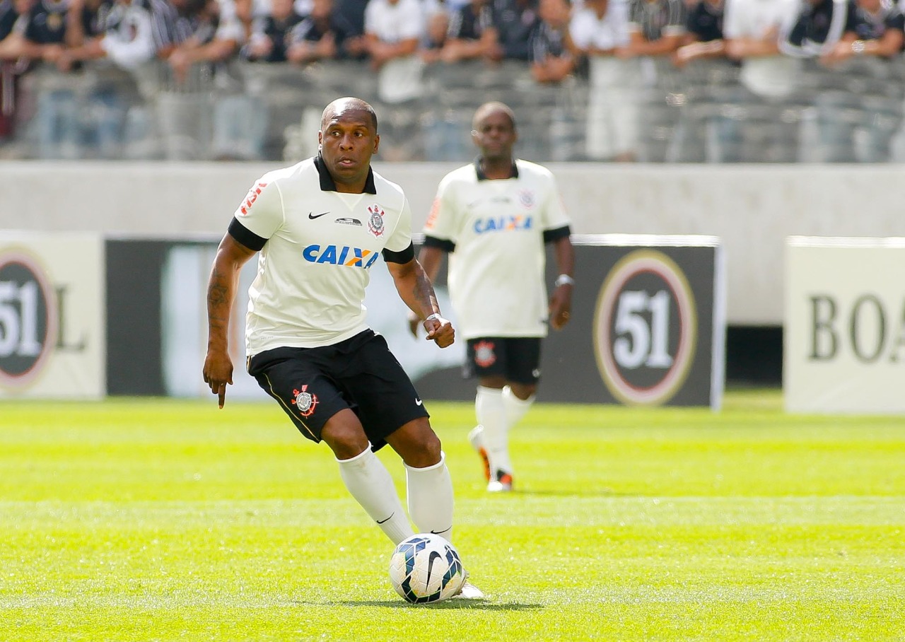 Gilmar Fubá no jogo de inauguração da Neo Química Arena em 2014