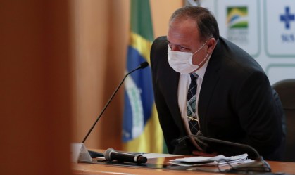 Ministro da Saúde, Eduardo Pazuello, concede entrevista coletiva em Brasília