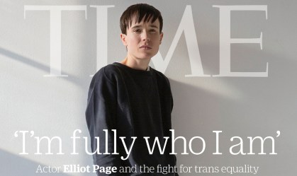 Elliot Page, ator de Juno, será o primeiro homem trans na capa da revista Time