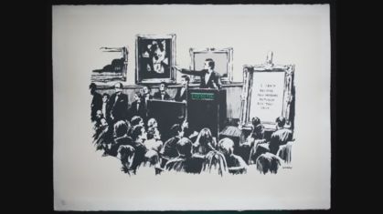 Versão digital de obra de Banksy é vendida por 382 mil dólares