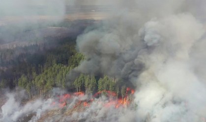 Incêndio florestal perto de ex-usina de Chernobyl foi apagado, diz Ucrânia