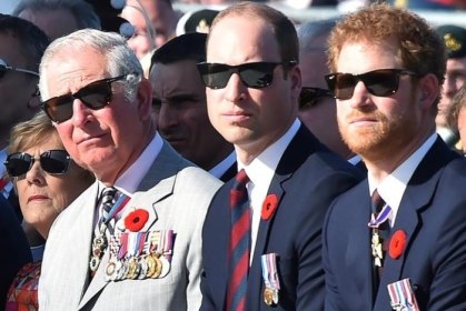 Charles, William e Harry