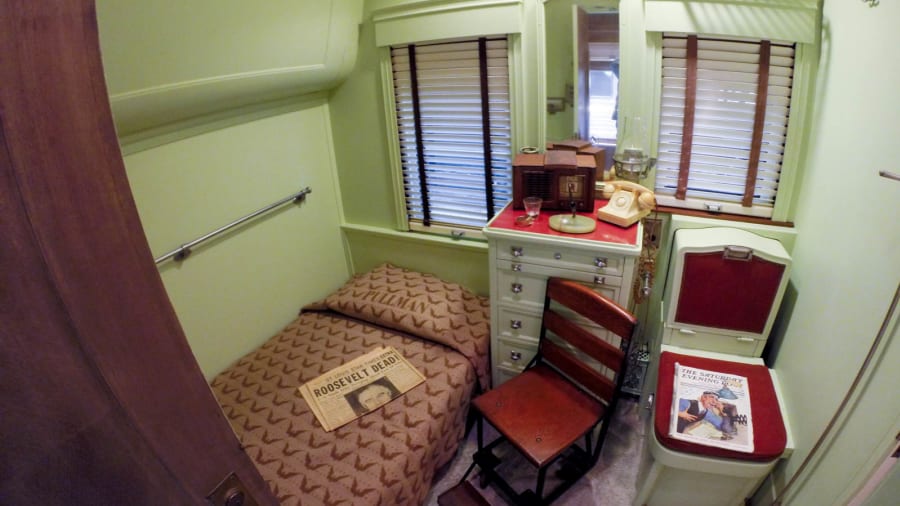 Quarto onde possivelmente dormiam os presidentes dos Estados Unidos em suas viag