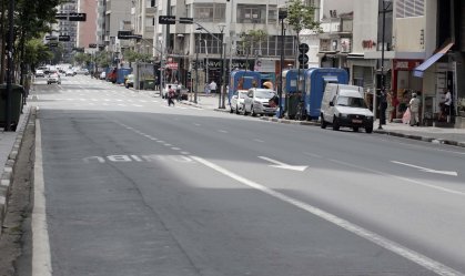 Movimento em Campinas durante restrições da pandemia