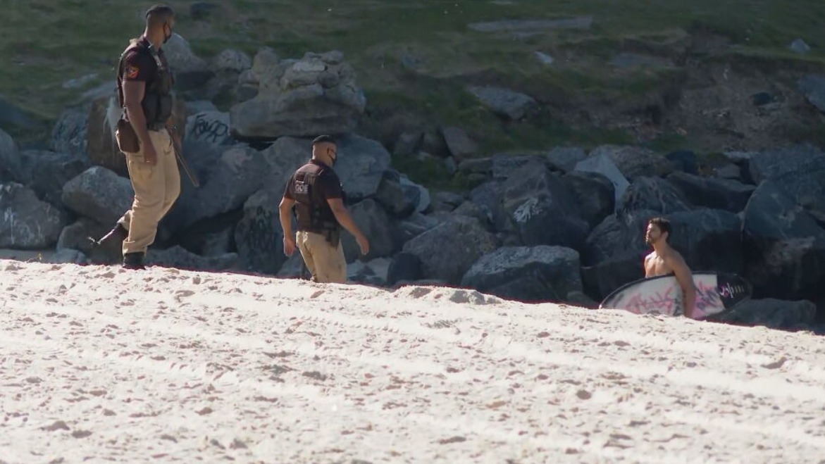 Flagrante em praia do Rio de Janeiro