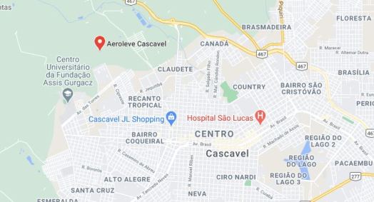 Local onde a aeronave de pequeno porte caiu na noite de sábado