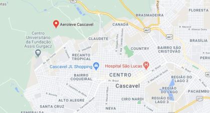 Local onde a aeronave de pequeno porte caiu na noite de sábado
