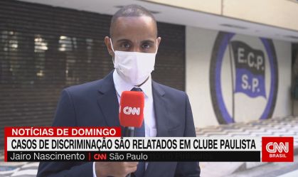 Repórter da CNN Jairo Nascimento foi vítima de racismo no Clube Pinheiros