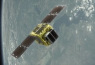 Nave limpa-lixo é lançada ao espaço para recolher satélite