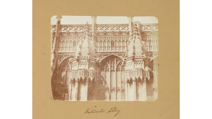 Foto da Abadia de Westminster, em Londres, em 1843