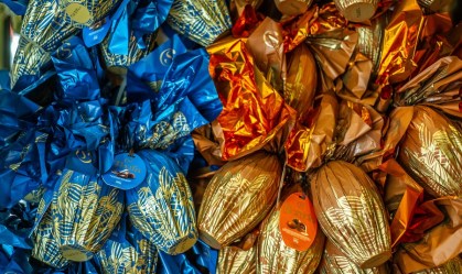 Loja vende ovos de chocolate para a Páscoa