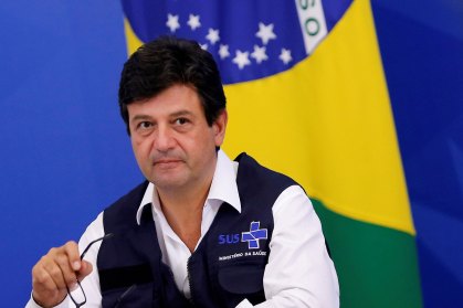 O ministro da Saúde Luiz Henrique Mandetta em entrevista coletiva