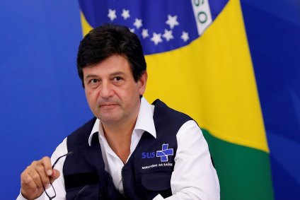 O ministro da Saúde Luiz Henrique Mandetta em entrevista coletiva