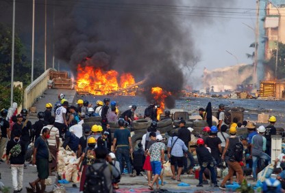 Protestos em Mianmar