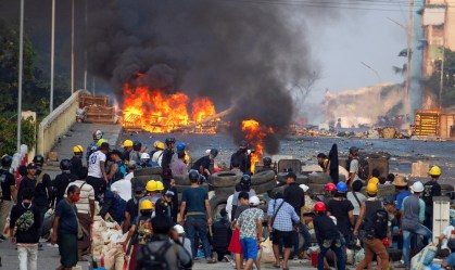 Protestos em Mianmar