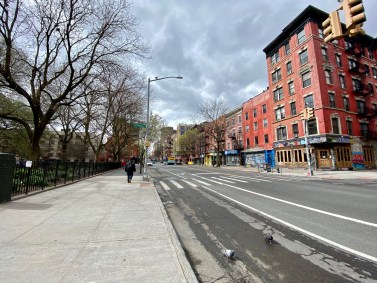 Ruas vazias em Nova York durante crise do coronavírus