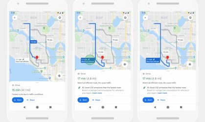 Google Maps oferecerá rotas com menor emissão de carbono até o fim de 2021