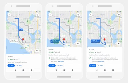 Google Maps oferecerá rotas 'ecologicamente corretas' ainda em 2021