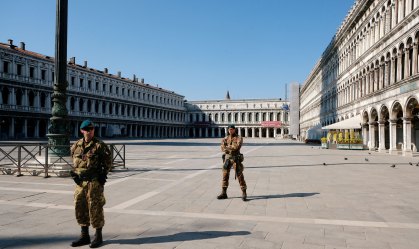 Número de pessoas atualmente com coronavírus na Itália cai pela primeira vez