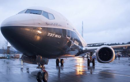 Boeing 737 MAX em Renton, Washington 8/12/ 2015. 