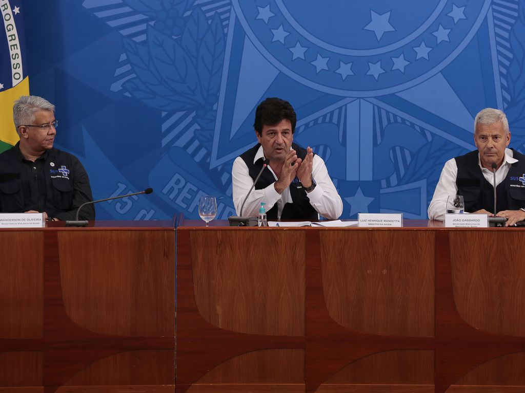 Mandetta e secretários do Ministério da Saúde