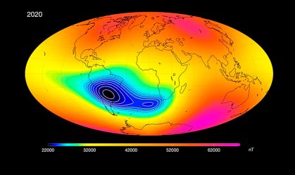 Anomalia Magnética no Sul e Sudeste do Brasil intriga cientistas