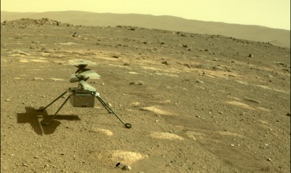 Helicóptero da Nasa 'sobrevive' por conta própria à primeira noite em Marte