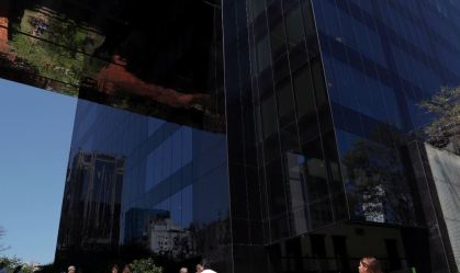 Vista externa do edifício que abriga a matriz do BTG Pactual, em São Paulo.
