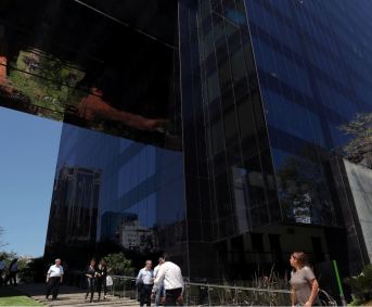 Vista externa do edifício que abriga a matriz do BTG Pactual, em São Paulo.