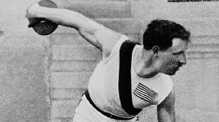 Robert Garrett (EUA) ganha ouro no disco nas Olimpíadas de Atenas de 1896 