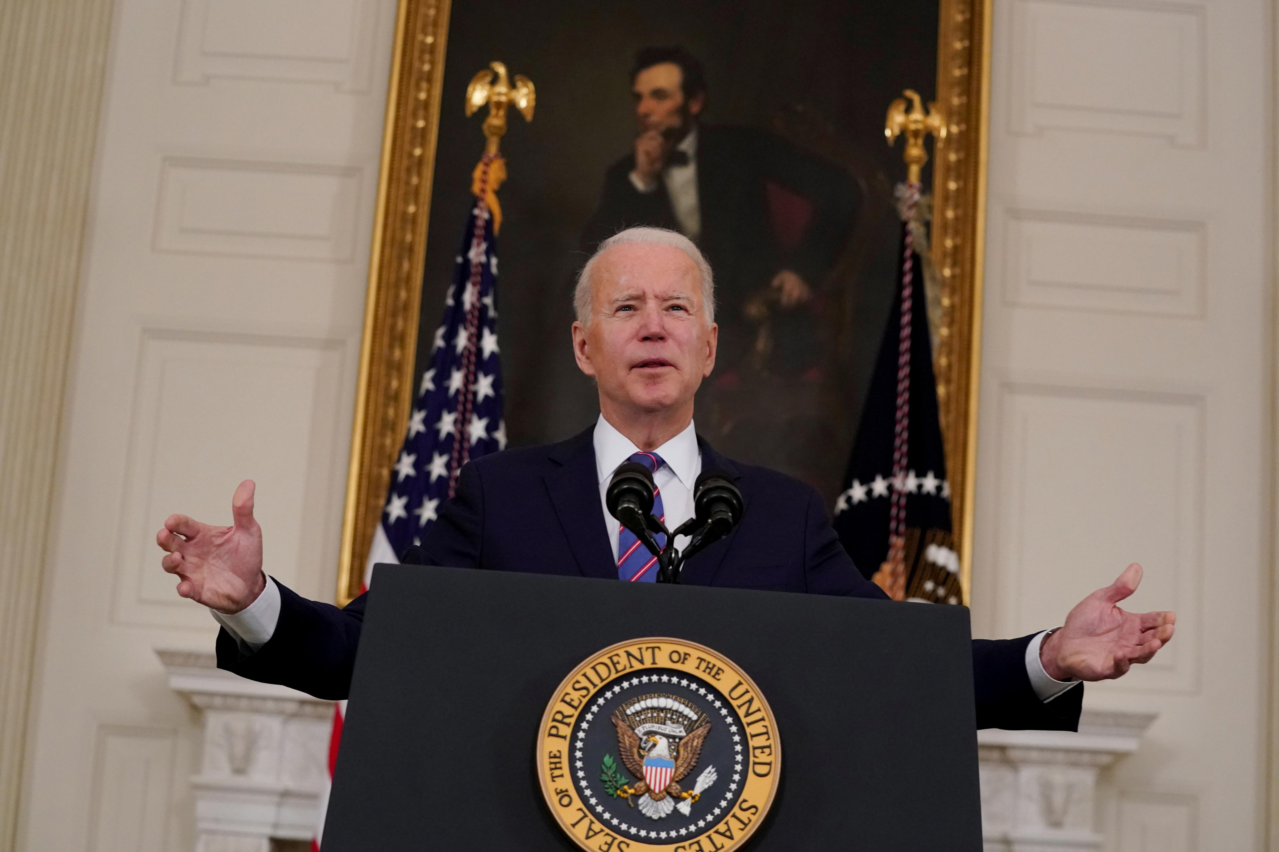 Presidente dos EUA, Joe Biden, em Washington
