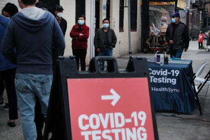 Vacinação móvel contra a Covid-19 em Nova York