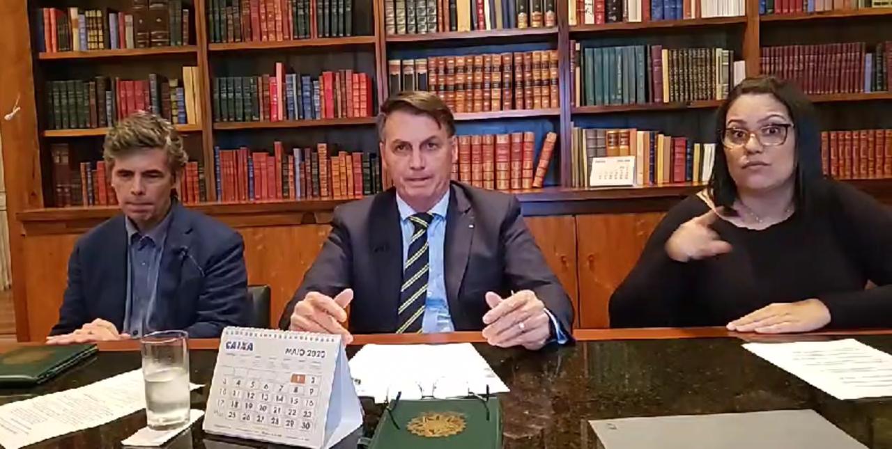 Jair Bolsonaro e Nelson Teich