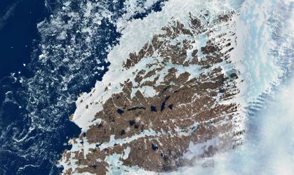 Derretimento de gelo na Antártica