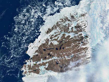 Derretimento de gelo na Antártica
